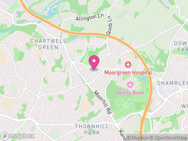 Map of West End, Eastleigh