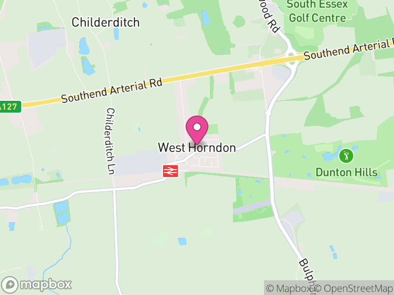 Map of West Horndon, Brentwood