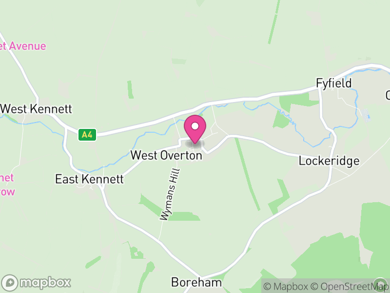 Map of West Overton, Wiltshire