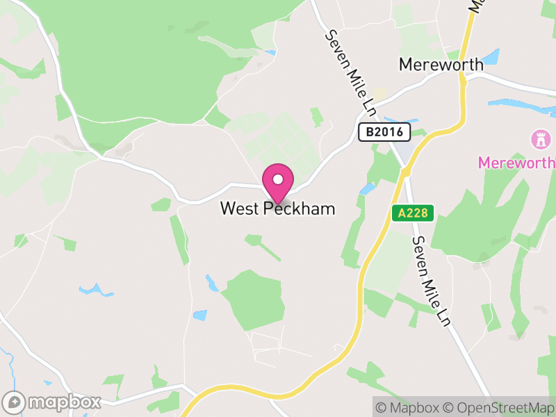 Map of West Peckham, Tonbridge and Malling