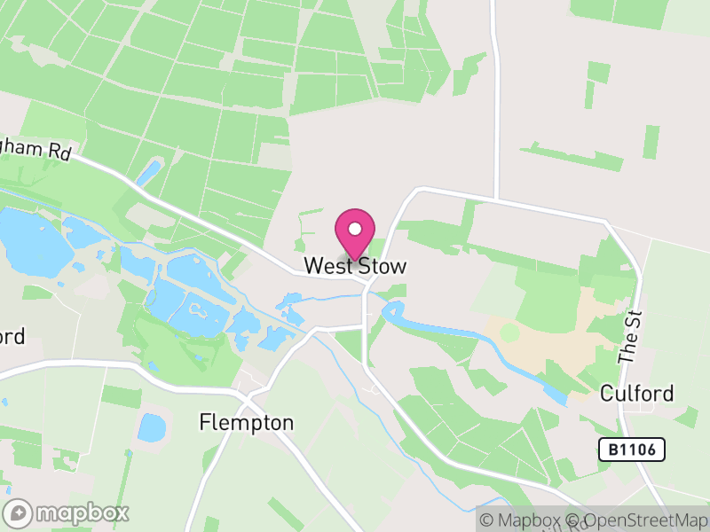 Map of West Stow, West Suffolk