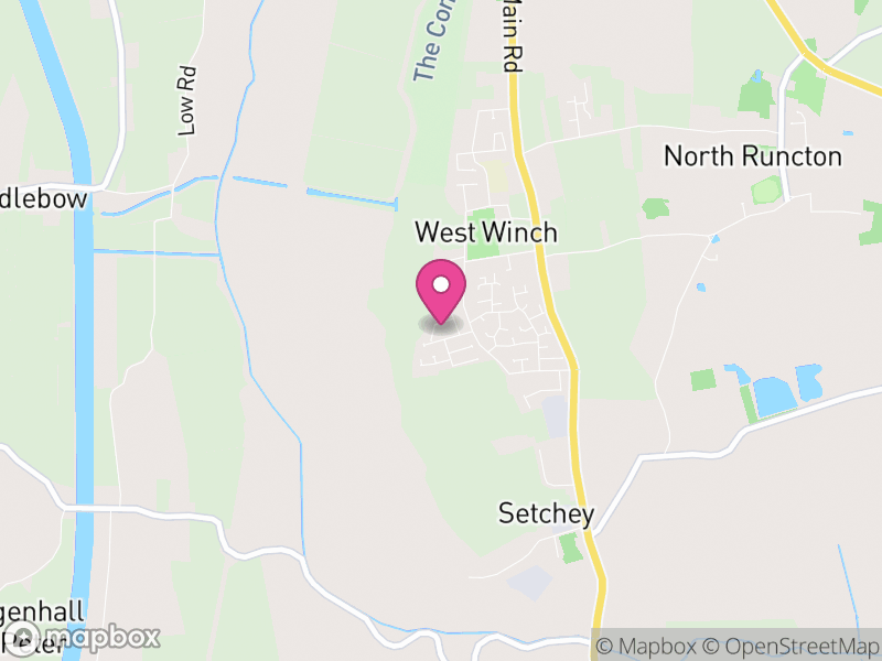 Map of West Winch, King's Lynn and West Norfolk