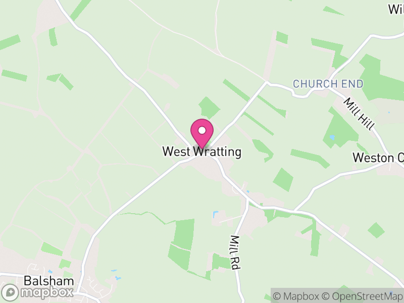 Map of West Wratting, South Cambridgeshire