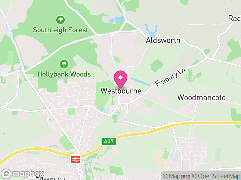 Map of Westbourne, Chichester