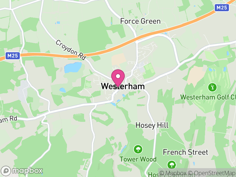 Map of Westerham, Sevenoaks