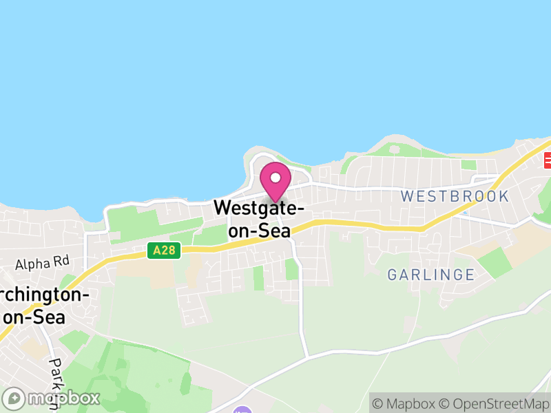Map of Westgate-on-Sea, Thanet