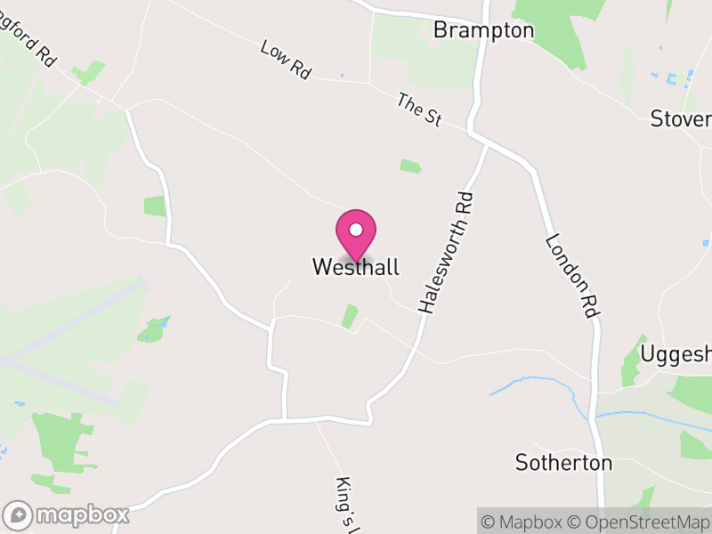 Map of Westhall, East Suffolk