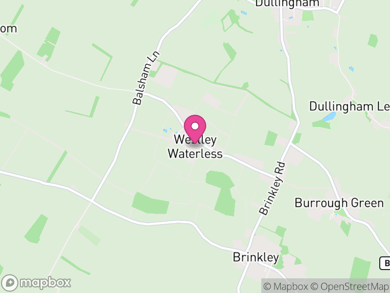 Map of Westley Waterless, East Cambridgeshire