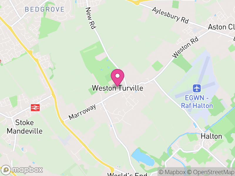 Map of Weston Turville, Buckinghamshire