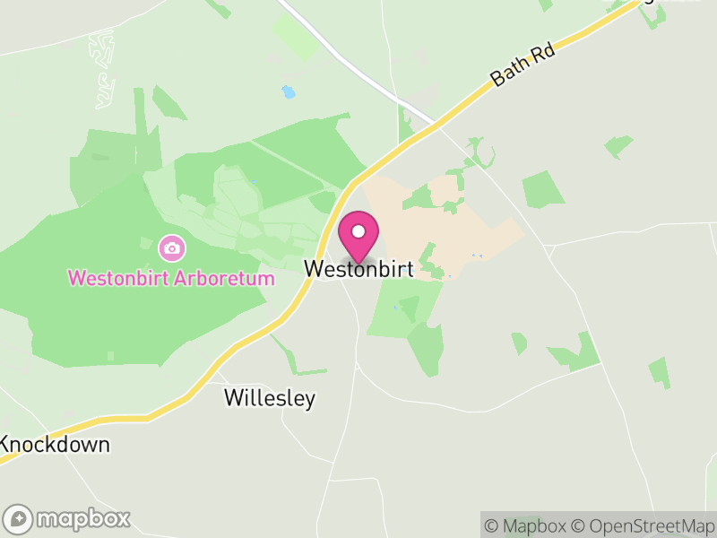 Map of Westonbirt with Lasborough, Cotswold