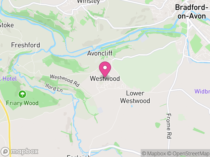 Map of Westwood, Wiltshire