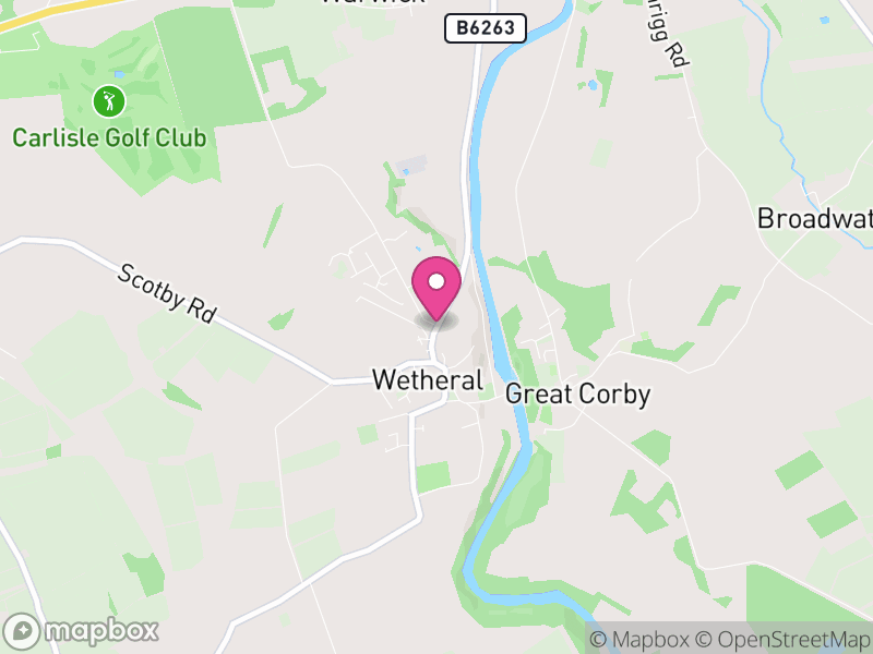 Map of Wetheral, Cumberland