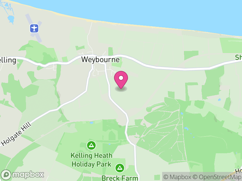 Map of Weybourne, North Norfolk
