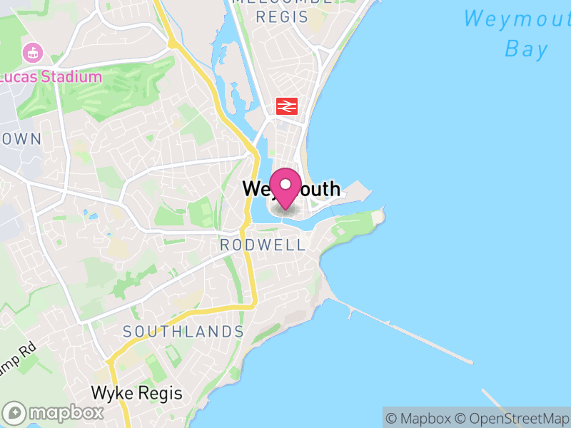 Map of Weymouth, Dorset