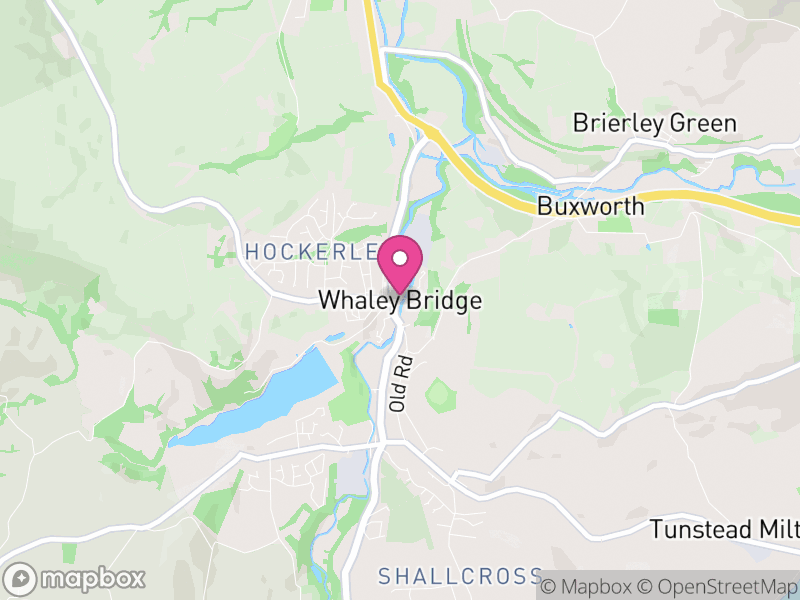 Map of Whaley Bridge, High Peak