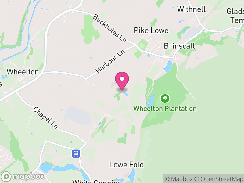 Map of Wheelton, Chorley