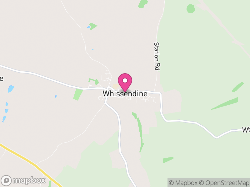 Map of Whissendine, Rutland