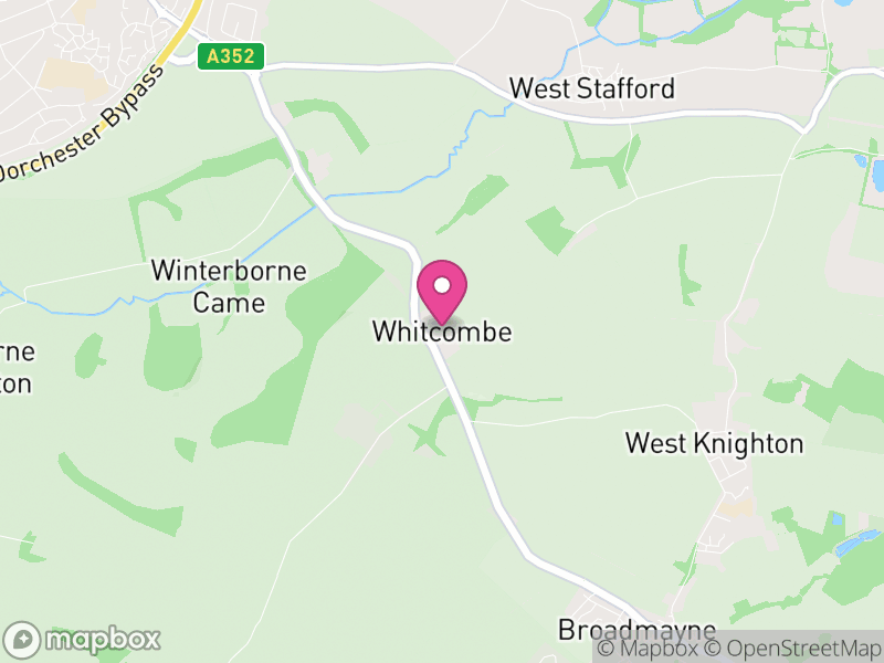 Map of Whitcombe, Dorset