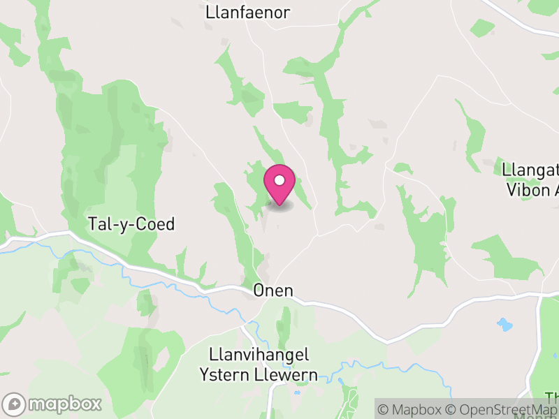 Map of Whitecastle, Monmouthshire