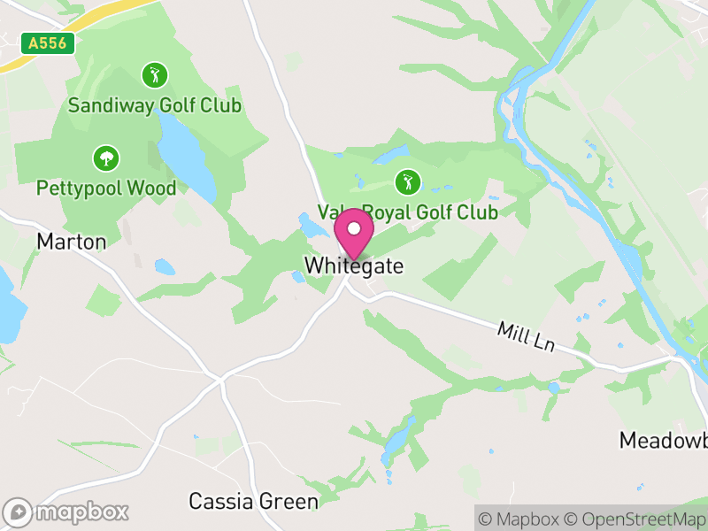 Map of Whitegate and Marton, Cheshire West and Chester