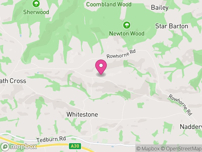 Map of Whitestone, Teignbridge