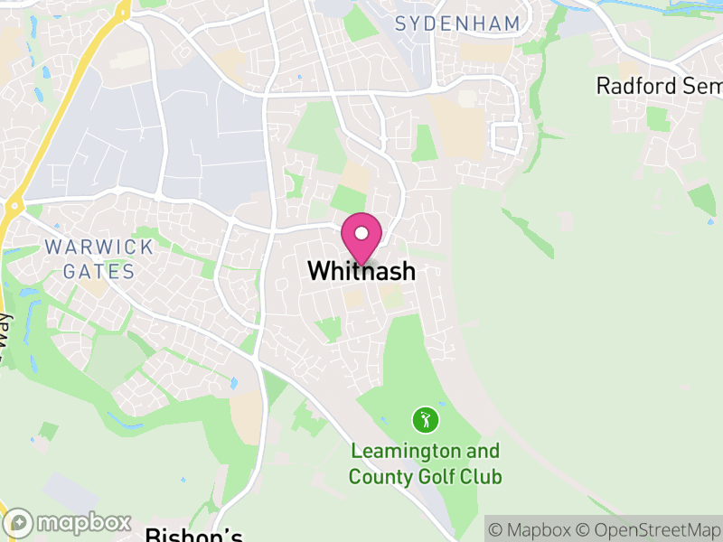Map of Whitnash, Warwick