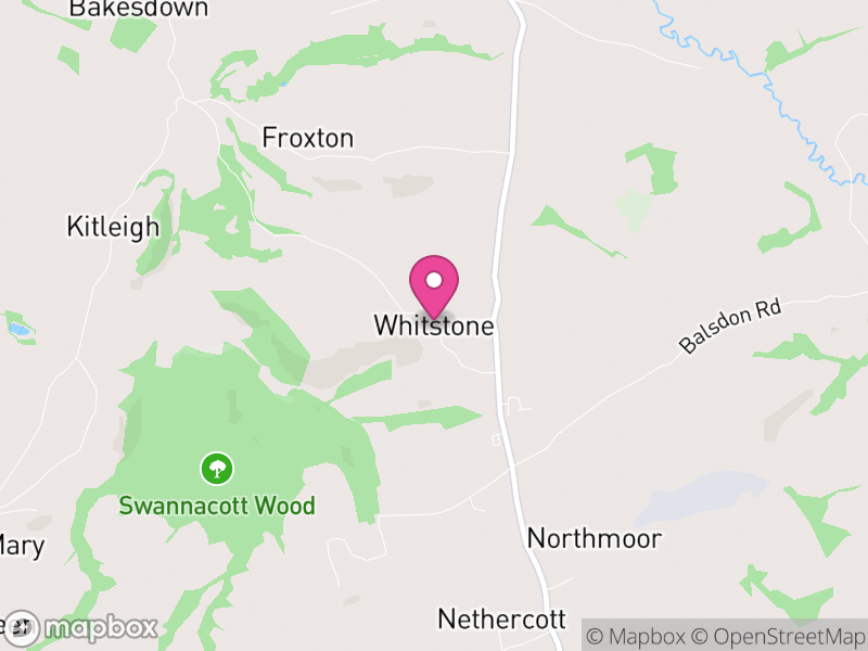 Map of Whitstone, Cornwall