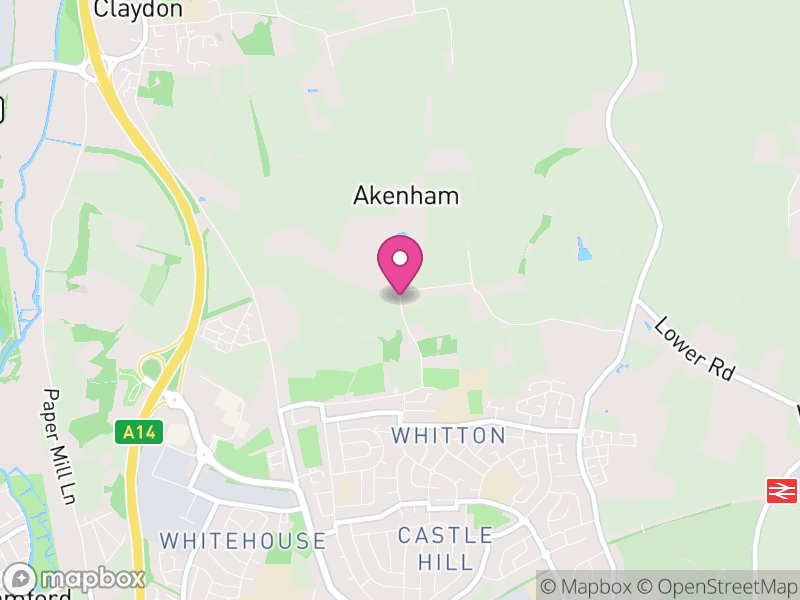 Map of Whitton, Mid Suffolk