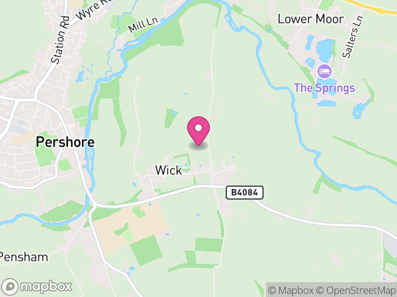 Map of Wick, Wychavon