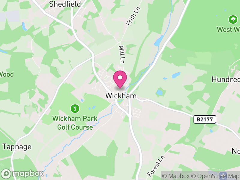 Map of Wickham, Winchester