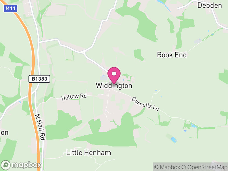 Map of Widdington, Uttlesford