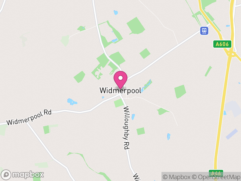 Map of Widmerpool, Rushcliffe