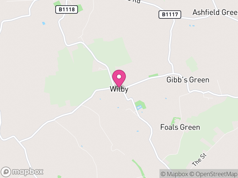 Map of Wilby, Mid Suffolk