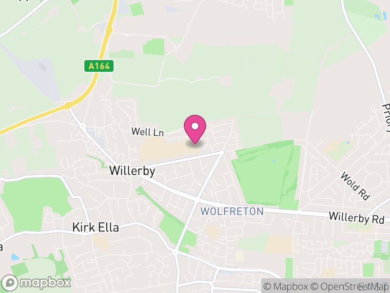 Map of Willerby, East Riding of Yorkshire