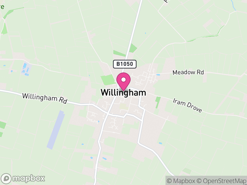 Map of Willingham, South Cambridgeshire
