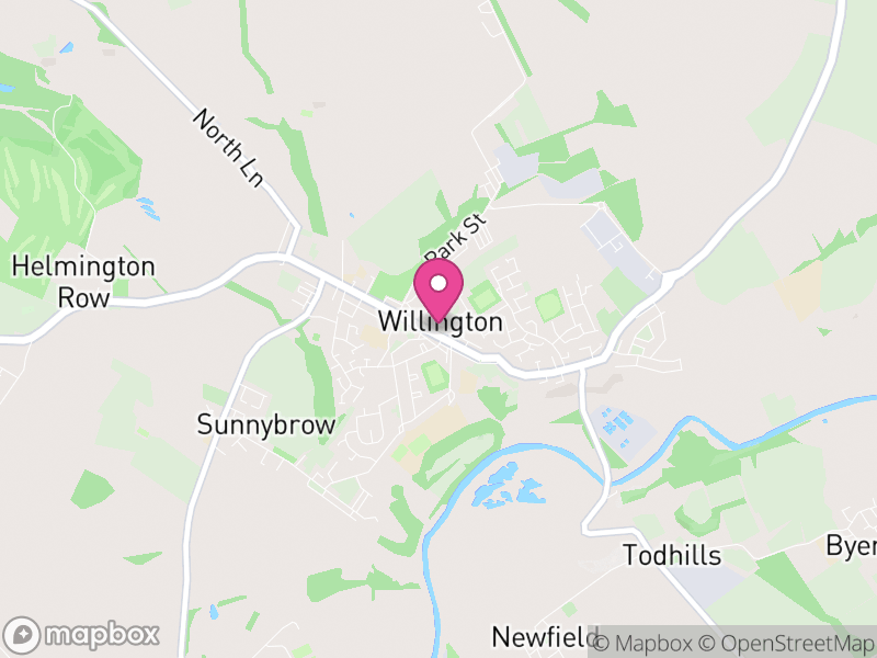 Map of Willington, Cheshire West and Chester