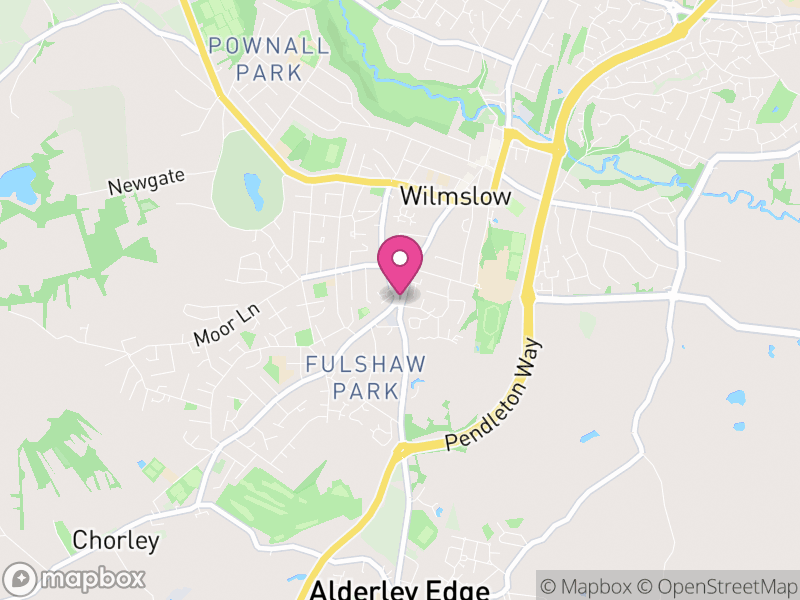 Map of Wilmslow, Cheshire East