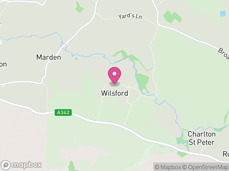 Map of Wilsford, Wiltshire