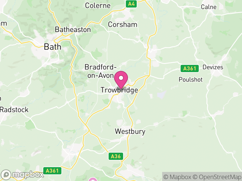 Map of Wiltshire, England