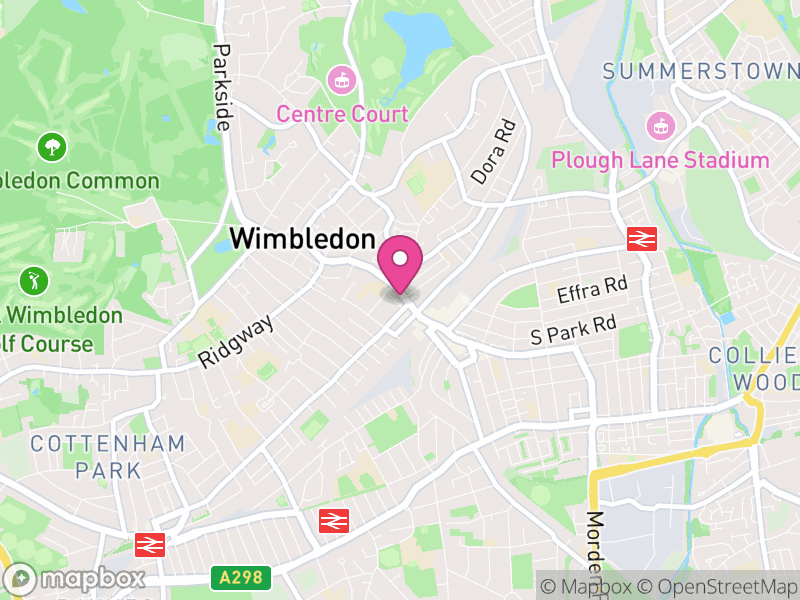 Map of Wimbledon
