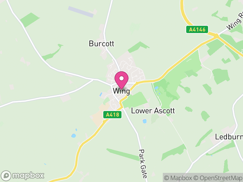 Map of Wing, Buckinghamshire