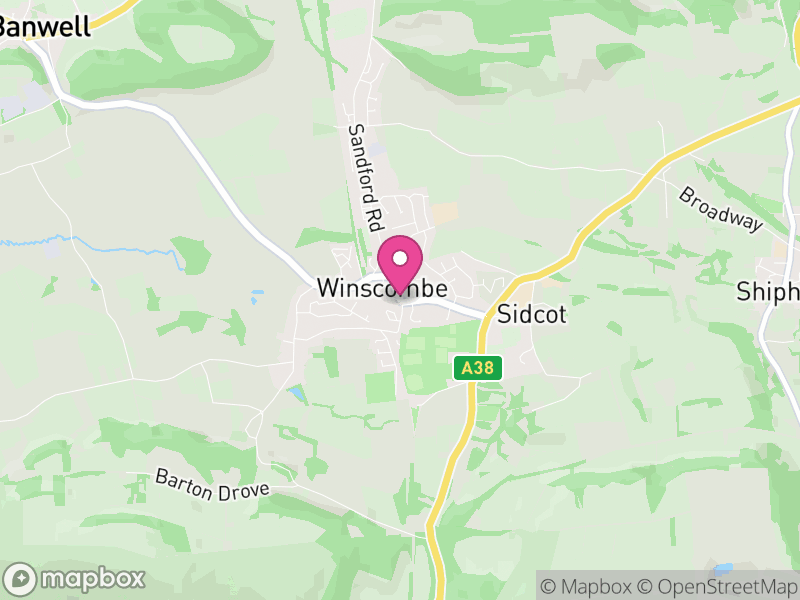 Map of Winscombe