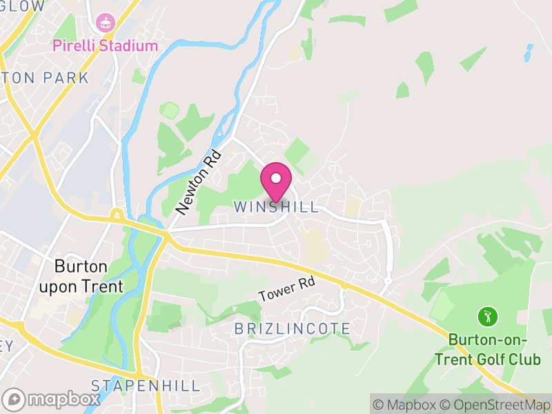 Map of Winshill, East Staffordshire
