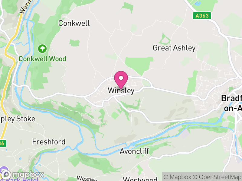 Map of Winsley, Wiltshire