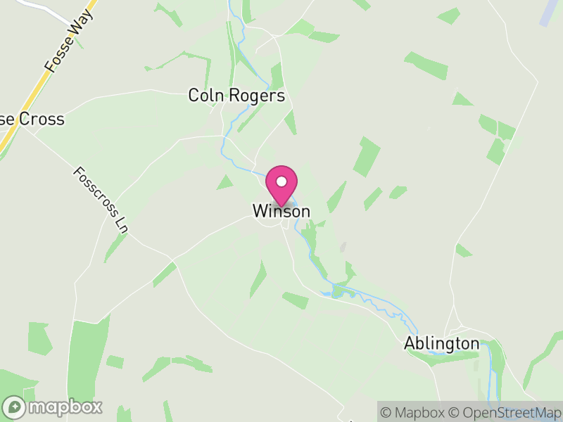 Map of Winson, Cotswold
