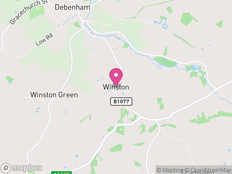 Map of Winston, Mid Suffolk