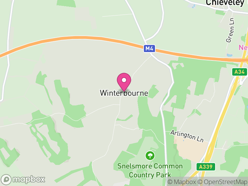 Map of Winterbourne, West Berkshire
