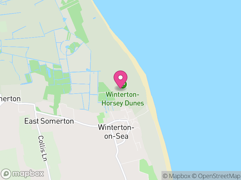 Map of Winterton-on-Sea, Great Yarmouth