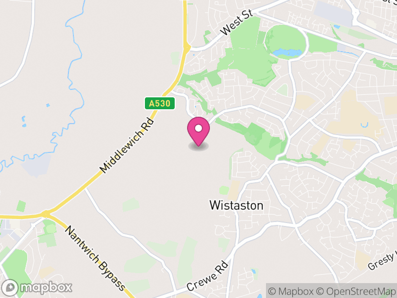 Map of Wistaston, Cheshire East