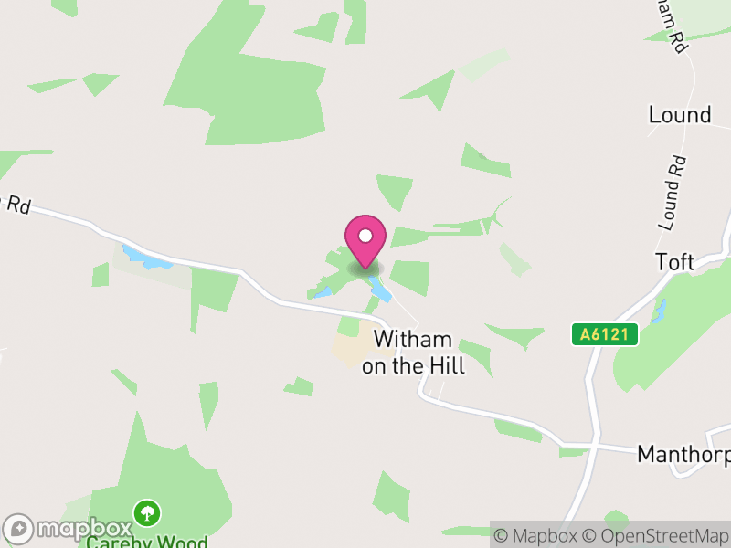 Map of Witham on the Hill, South Kesteven